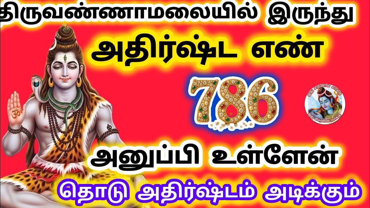 அதிர்ஷ்ட எண் தொடு அதிர்ஷ்டம் உடனே அடிக்கும் உனக்கு 