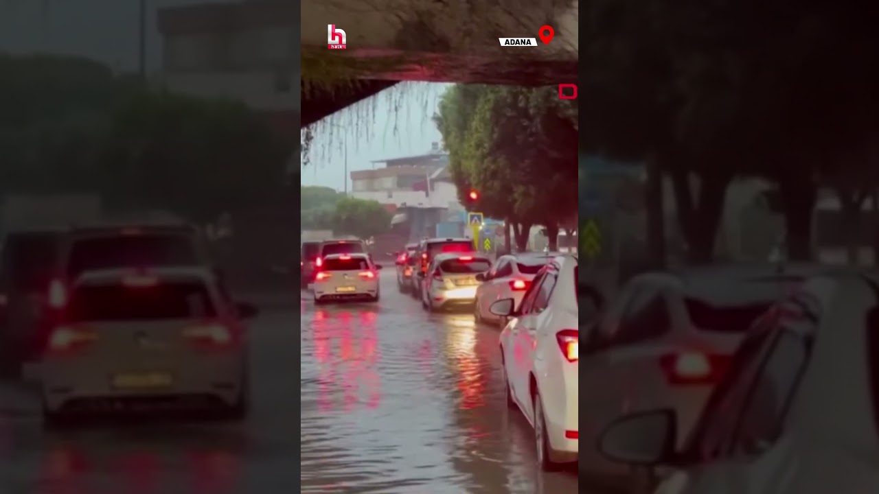 Adana'da etkili olan sağanak nedeniyle bazı ev ve iş yerlerini su bastı! #shorts