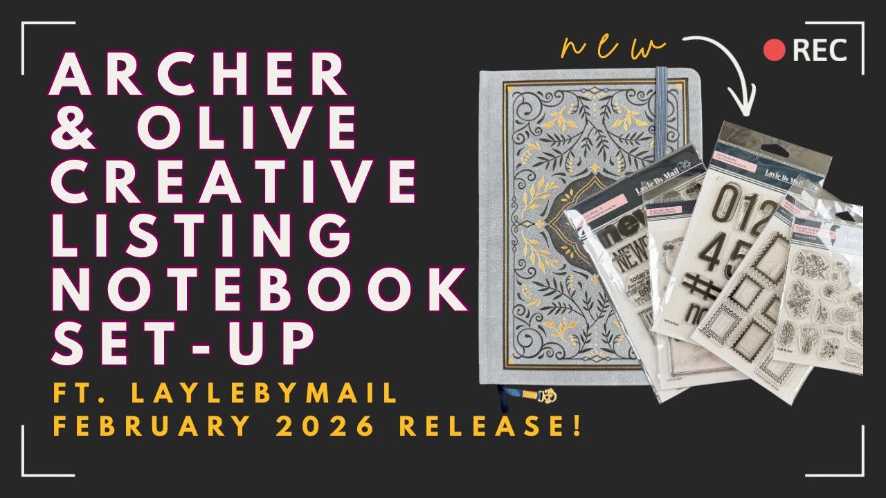 Starting my Archer & Olive Listing Book ft. New Stamps from LaylebyMail