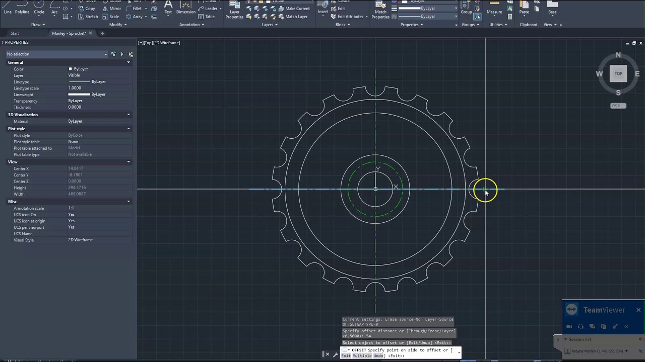 How to Draw Sprocket in Auto CAD - 1 of 3