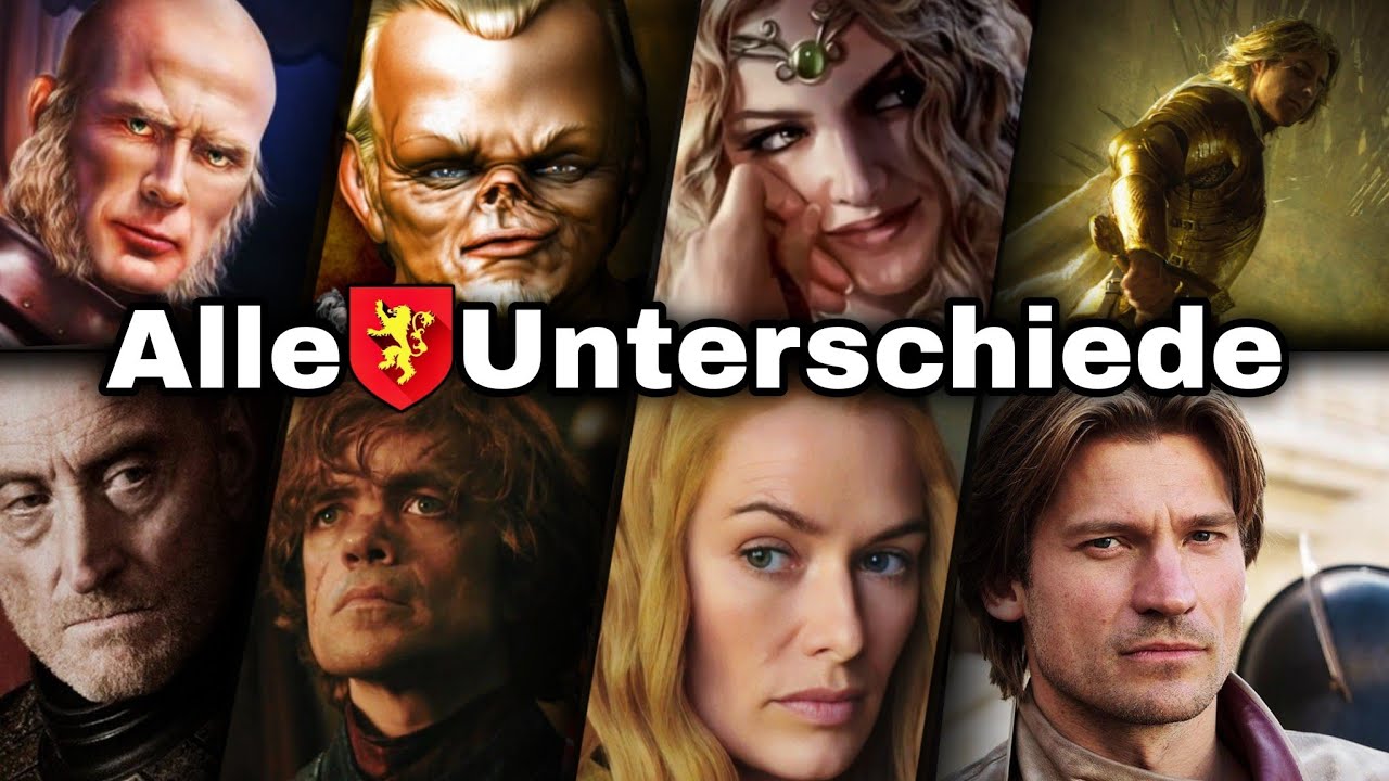 ALLE UNTERSCHIEDE von HAUS LANNISTER in den BÜCHERN Erklärt