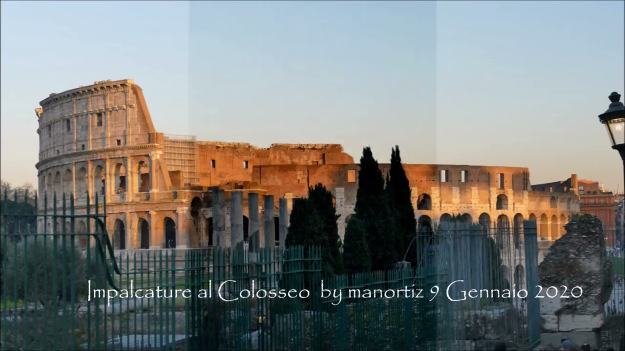 Impalcature per le Antichità Romane, The old building with the scaffolding in Rome  @manortiz46az