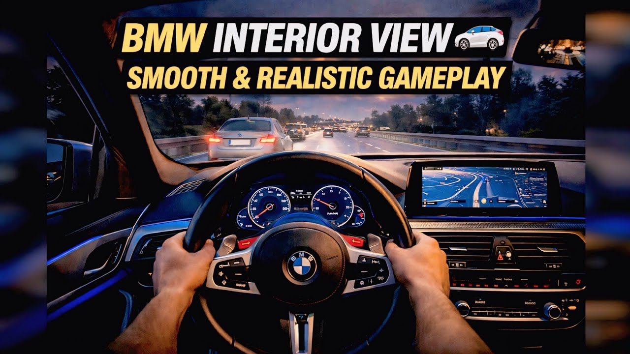 BMW Interior View 🚘 | Smooth & Realistic Gameplay 🇺🇲 #viral #usa #bmw #trucksimulatorultimate 