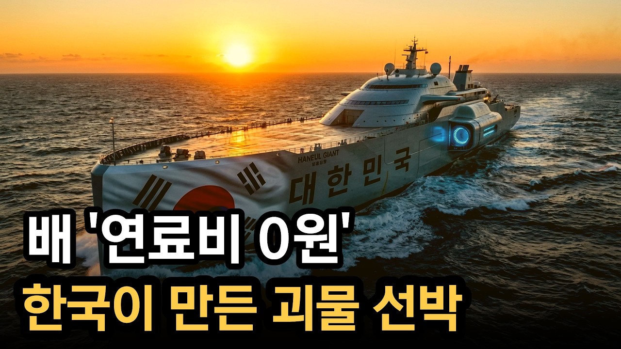 배 연료비가 0원이라고 한국이 만든 괴물 선박, 전 세계 해운사들이 경악한 이유