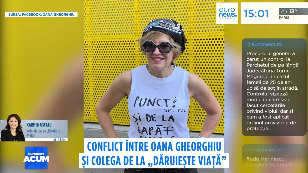Oana Gheorghiu spune că a demisionat de mult timp din Asociația Dăruiește Viață