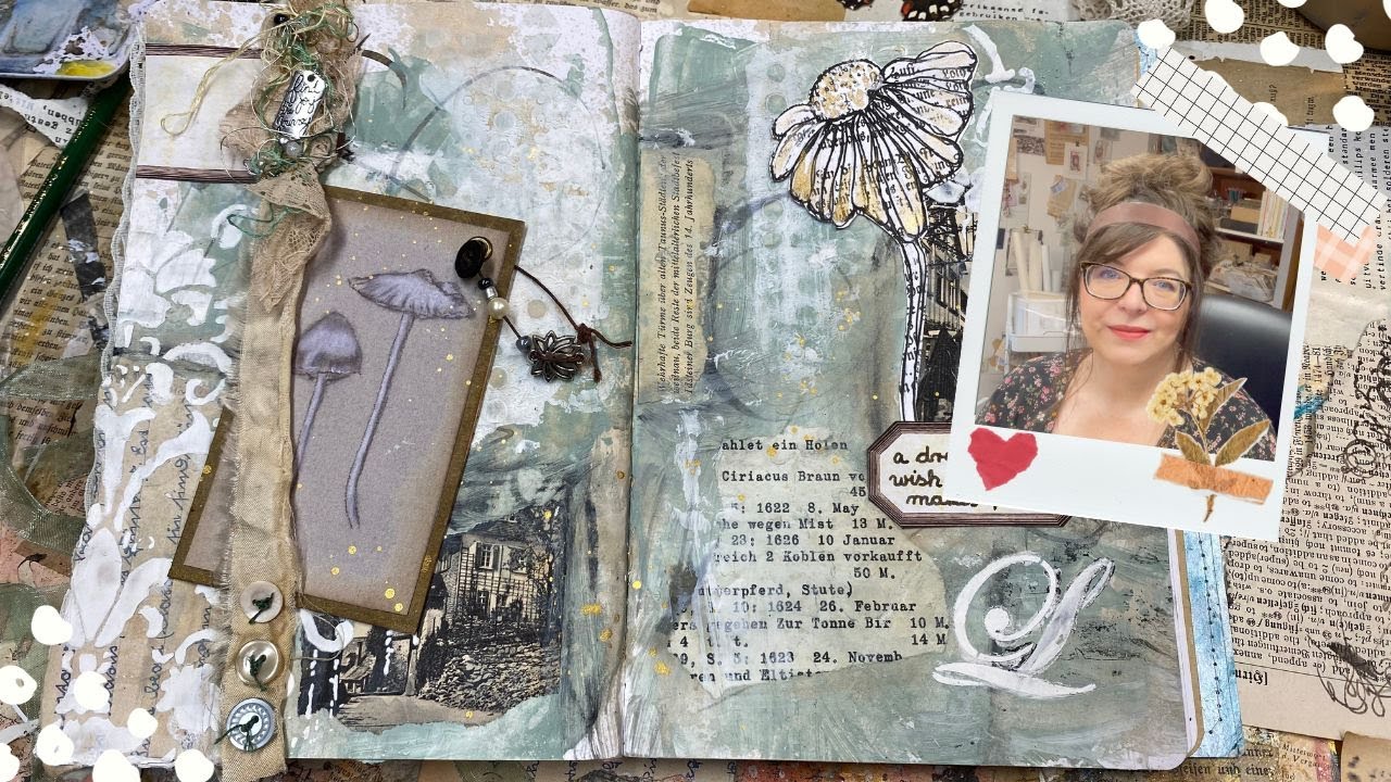 Junk Journal Inspiration ❤️ Seite im Junk Journal gestalten ❤️ Wanderheft v. Linda ❤️ BOLLENHUT ART