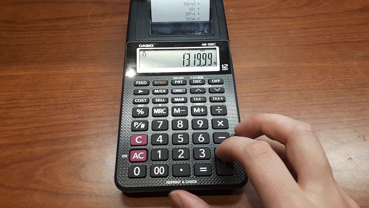 calculatrice imprimante Casio portative