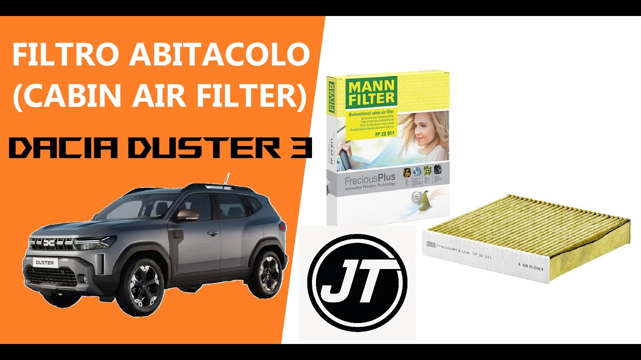 SOSTITUZIONE FILTRO ABITACOLO DACIA DUSTER MK3