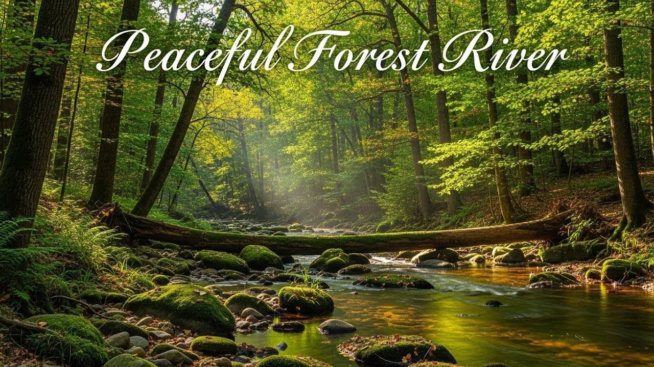 Peaceful Forest River 🌲🌊 Natural Ambience for Deep Sleep and Stress Relief #2826