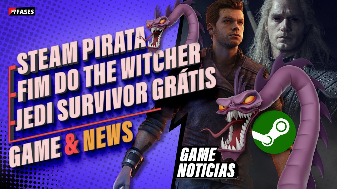 Steam Pirata, Jogão no Game Pass, The Witcher é cancelado e +Noticias de Games