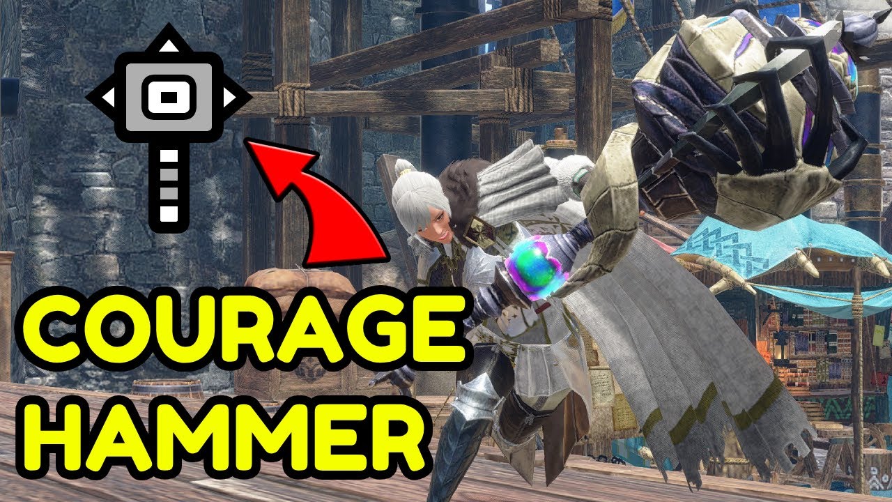 Bruising Through Monsters With Courage Hammer