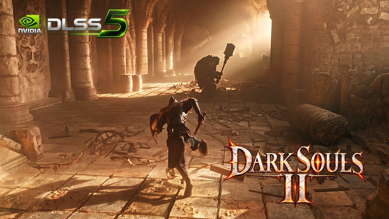 Dark Souls II with DLSS 5 + Path Tracing is INSANE