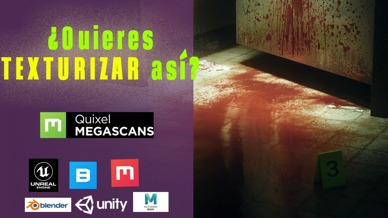 Como texturizar con Quixel Mixer - MegaScans (muy fácil) 🤚😱