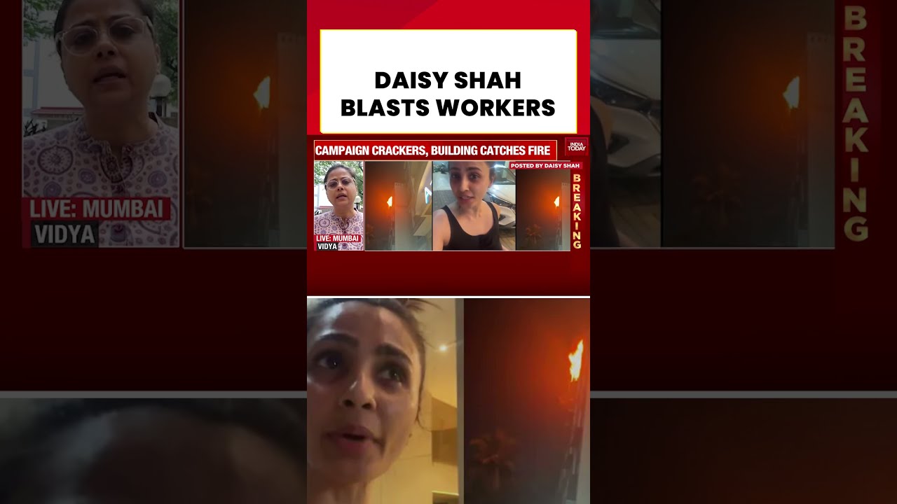 #daisyshah  #bmc #mumbai #firesafety BMC Campaign: Daisy Shah Angrily Reacts After Firecracker Fire