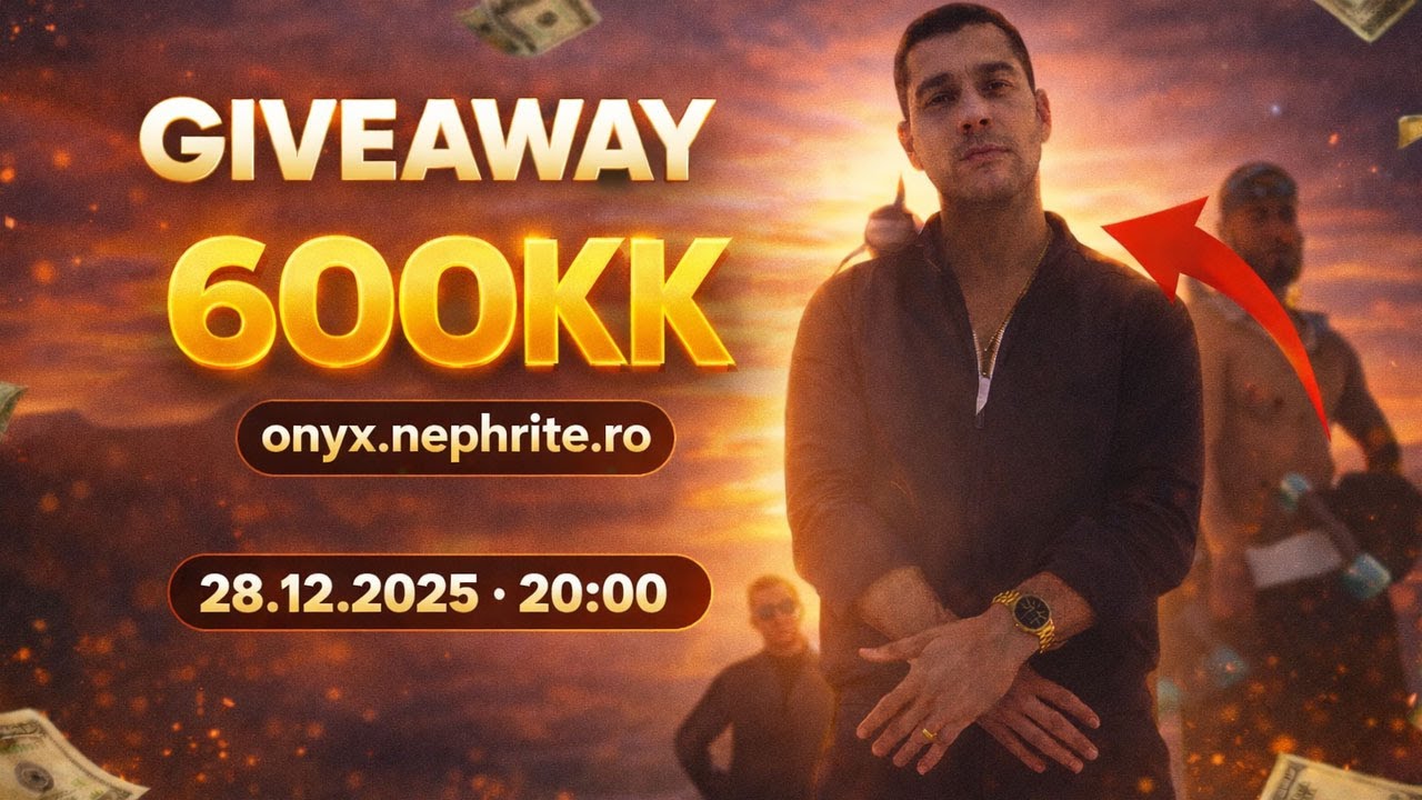 🔥 GIVEAWAY 600.000.000$ pe SAMP ONYX NEPHRITE 💰