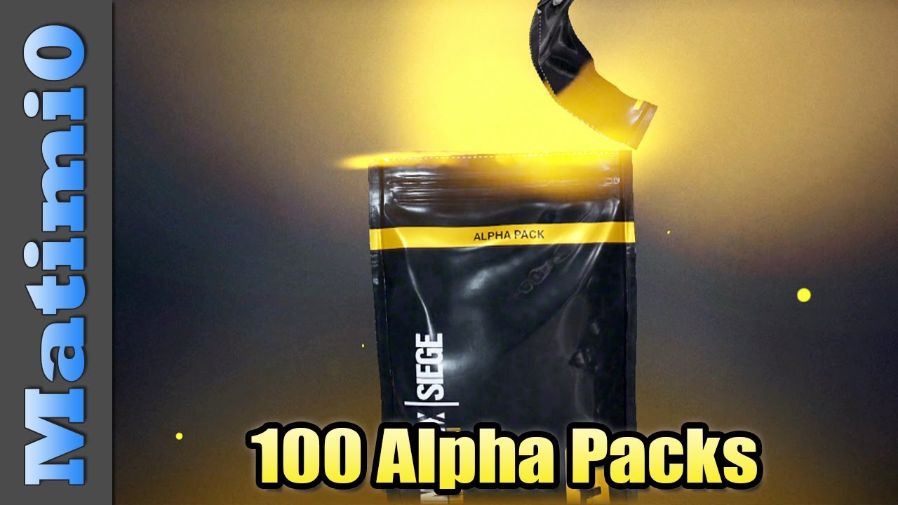 Opening 100 Alpha Packs - Rainbow Six Siege