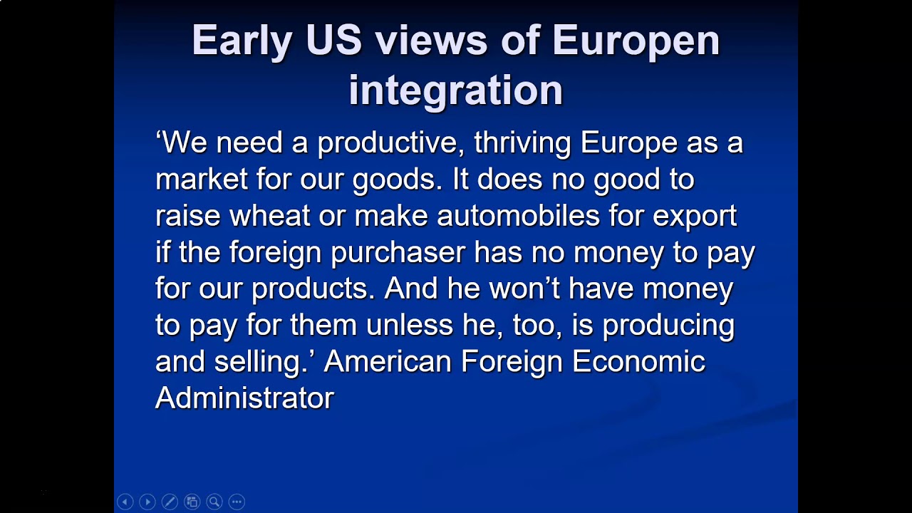 UJ TAS Europe & the US: Lecture 10: European integration