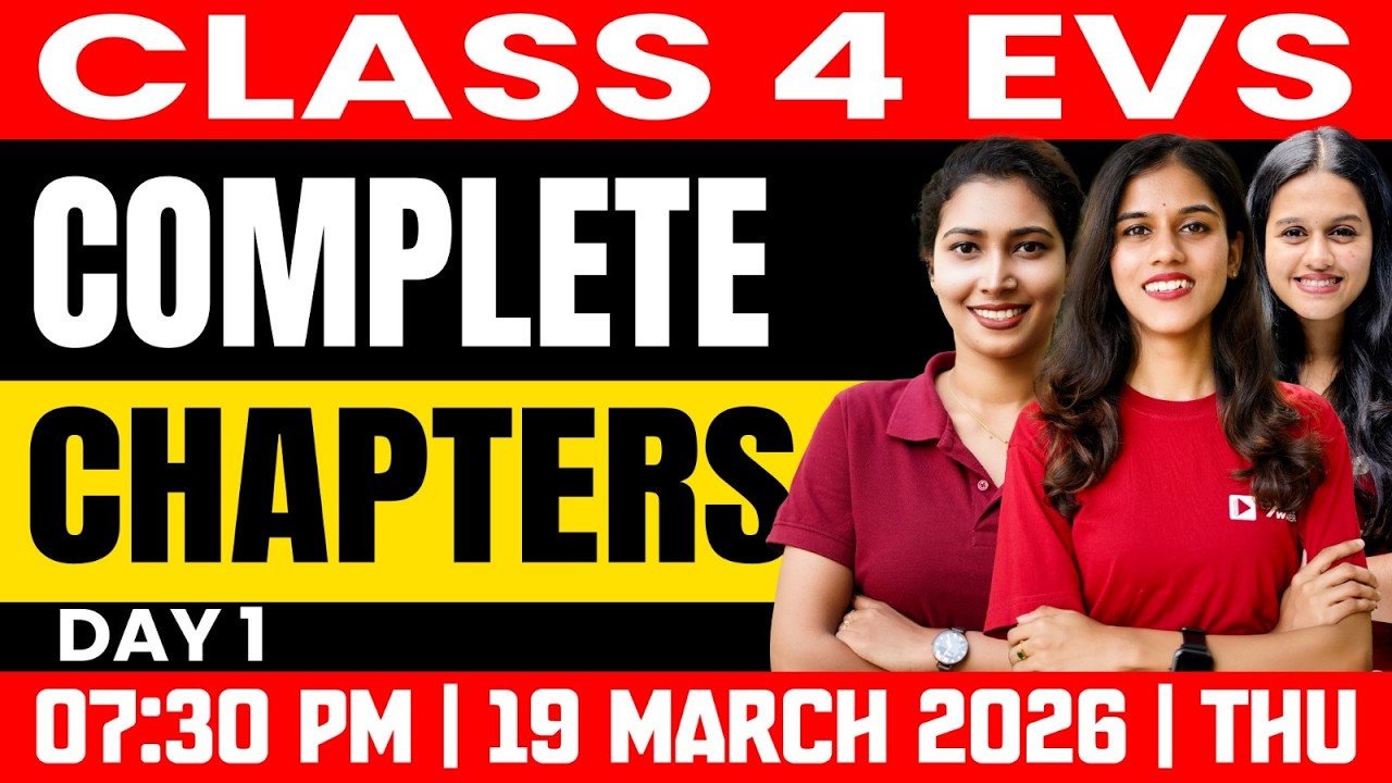 Class 4 Annual Exam | EVS | Complete Chapters | Day 1 | For Attached | Exam Winner