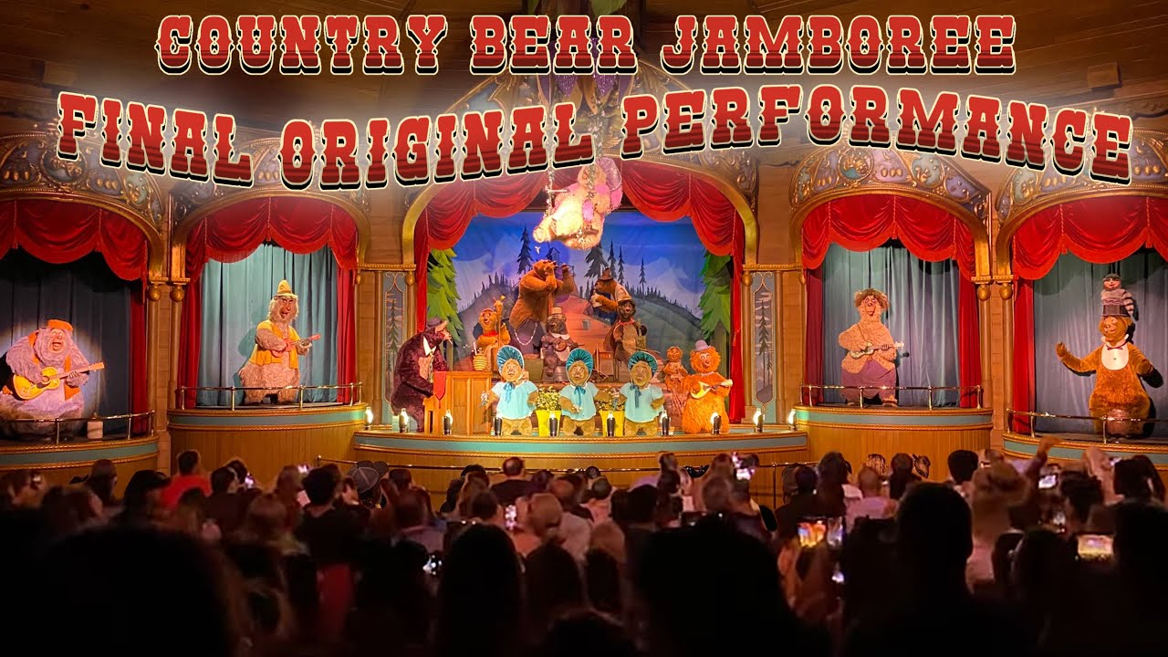 Final Performance of Original Country Bear Jamboree- Multi-Cam POV + Final Night