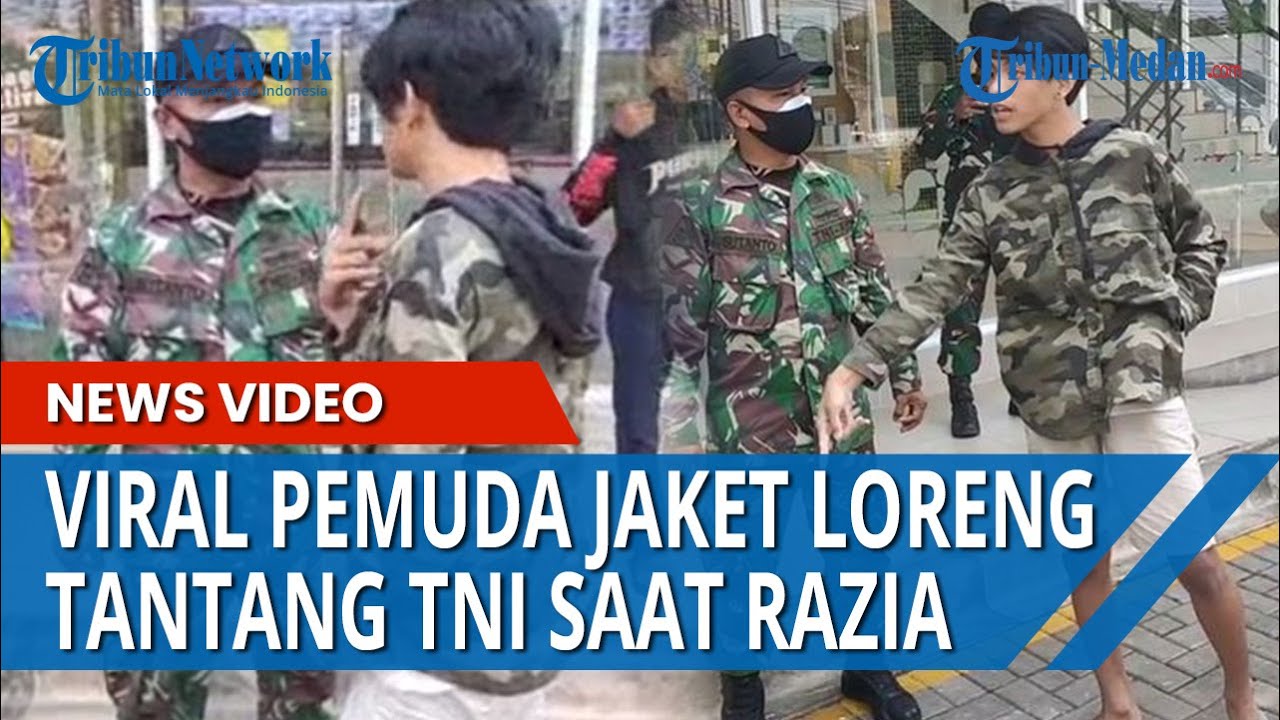 Viral Pemuda Jaket Loreng Tantang TNI, Pemuda: Bintang 2 Korlantas, Telepon Aja Kalau Enggak Percaya