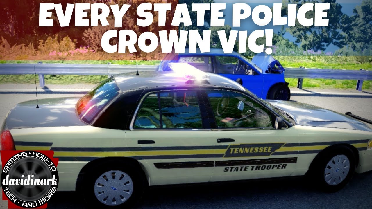 BeamNG Drive - EVERY State Police CROWN VIC! BeamNG Drive mods