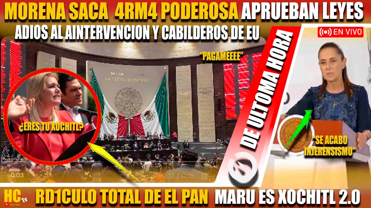 MORENA SACA APLANADORA! ADIOS INGERENSISMO, PAN LLORA, NO APRENDE EL PAN SACA XOCHITL 2.0