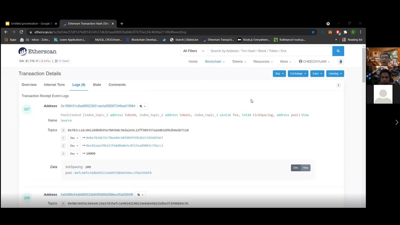 Workshop: Ethereum Transactions - #3 Event Logs
