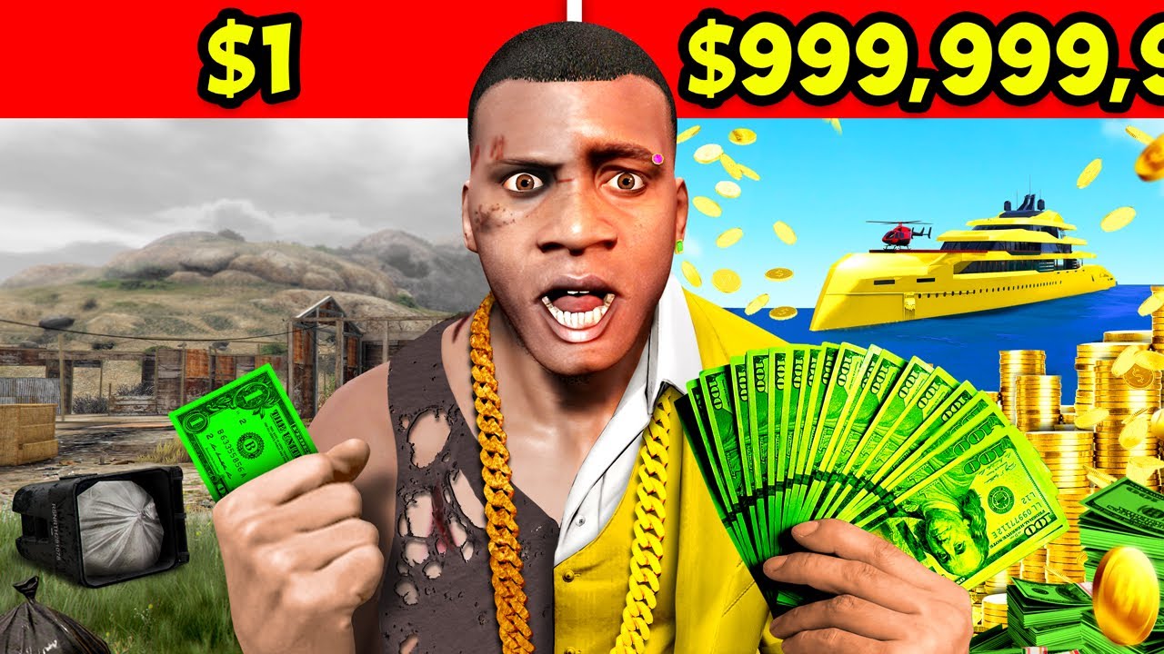 $1 to MAXIMUM CASH in GTA 5! (MOVIE)