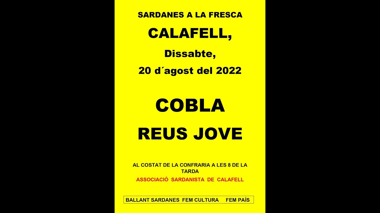 "SIAU, QUI SOU"  d´Eduard Sendra, COBLA REUS JOVE