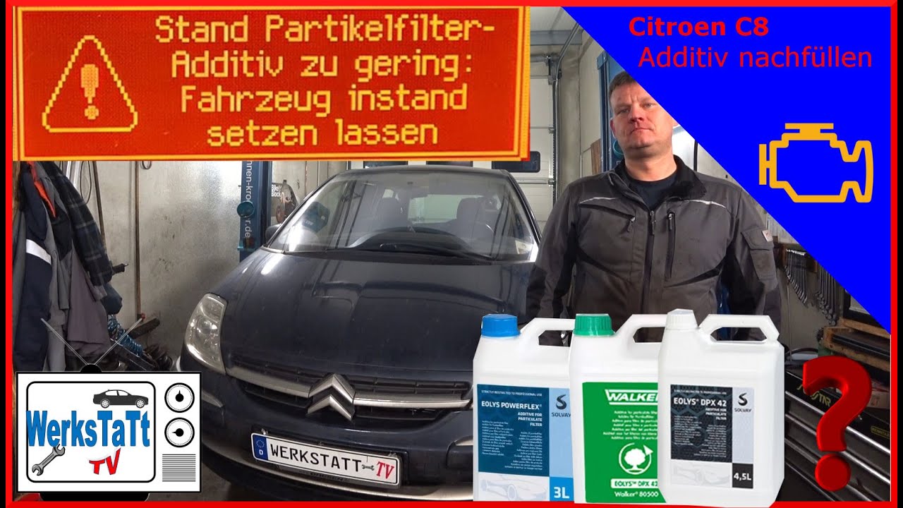 ►Citroen C8◄ DPF Additiv auffüllen [FAP Additive fluid] ◢WERKSTATT-TV◣