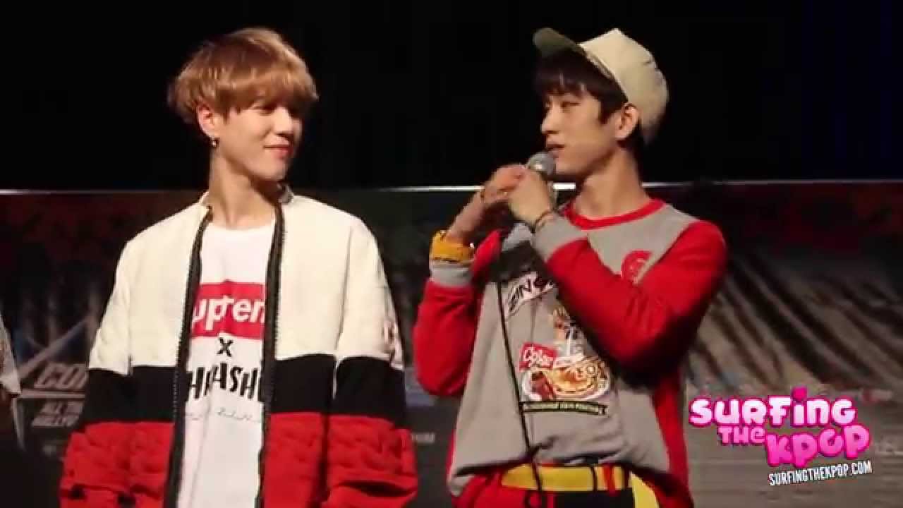 GOT7 Speaking English at KCON LA Fan Meeting + Hi-Touch [150801]