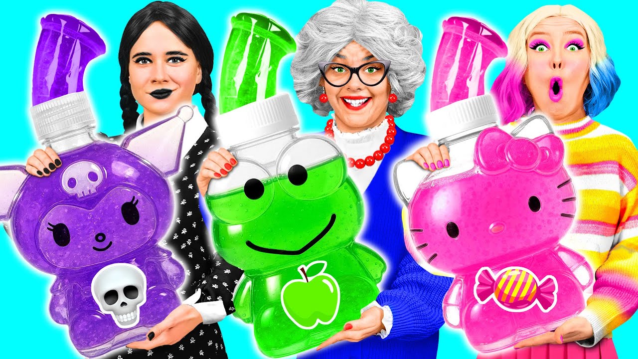 Wednesday vs Grandma Cooking Challenge | Crazy Challenge