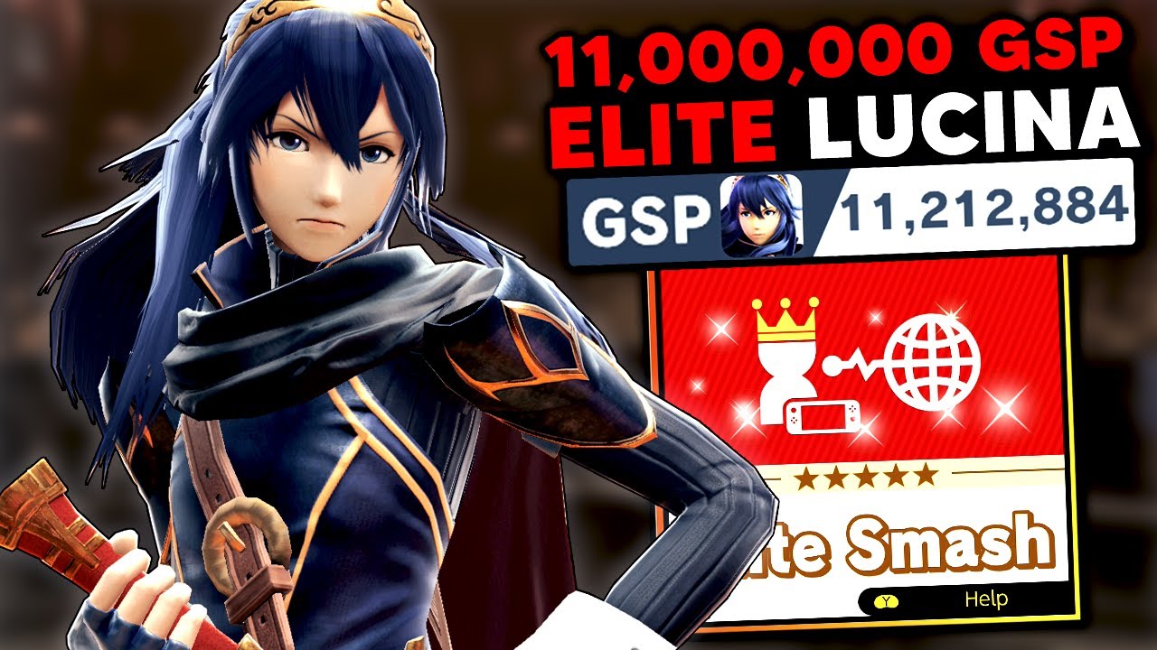 This is what an 11,000,000 GSP Lucina looks like in Elite Smash