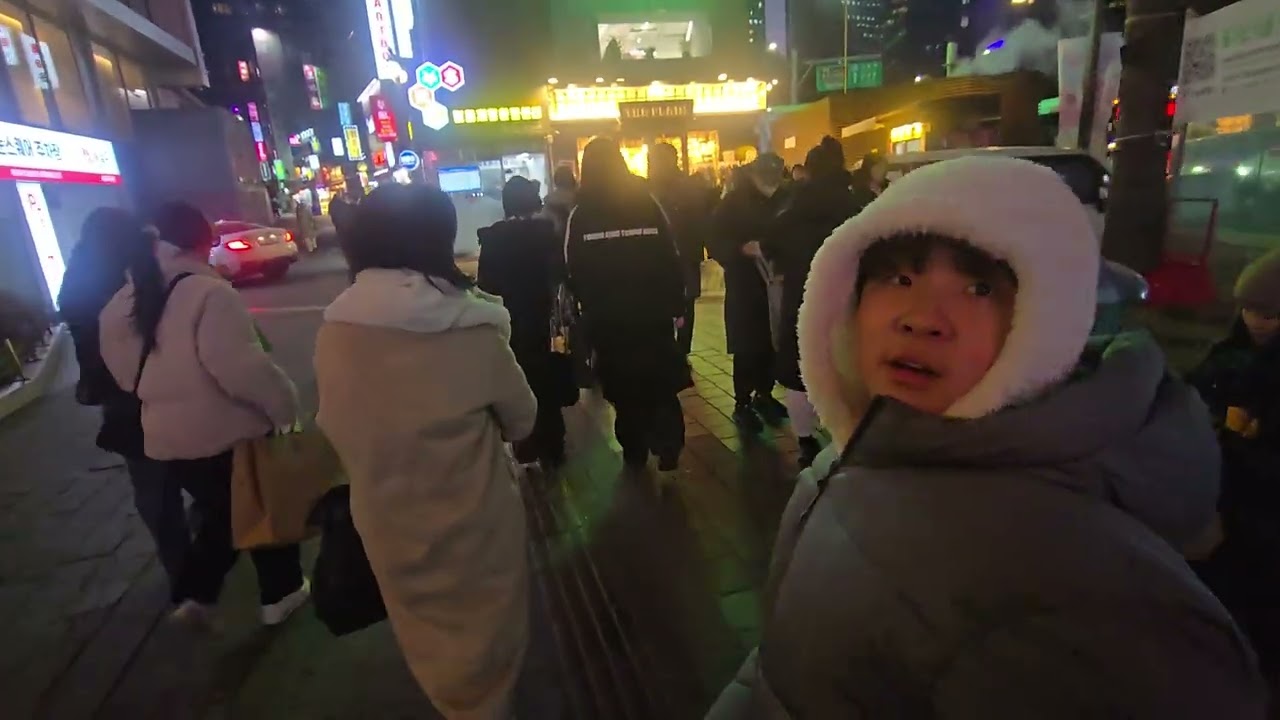 서울구경 명동밤거리