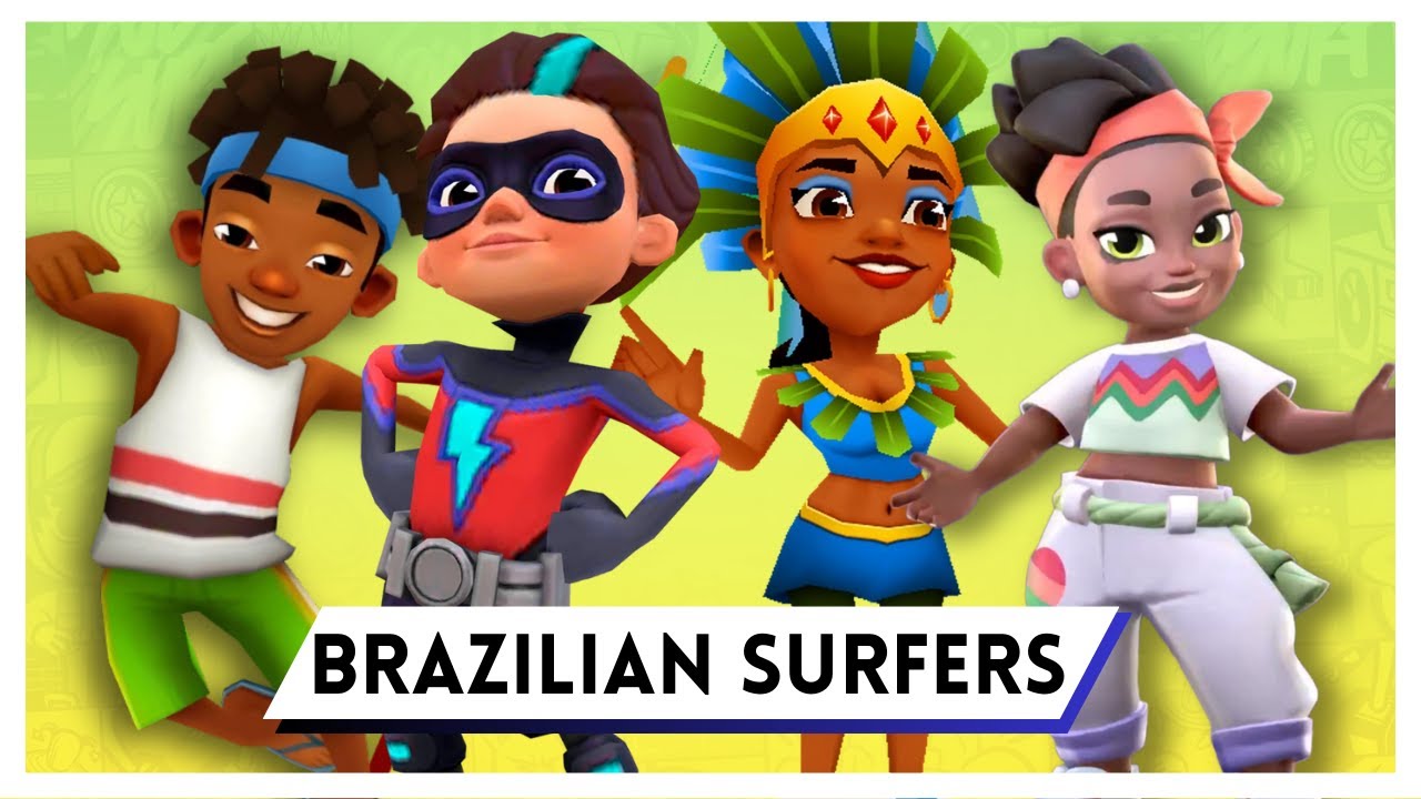 🇧🇷 BRAZILIAN SURFERS - Subway Surfers Carmen, Edison, Tainá and Super Runner Fernando