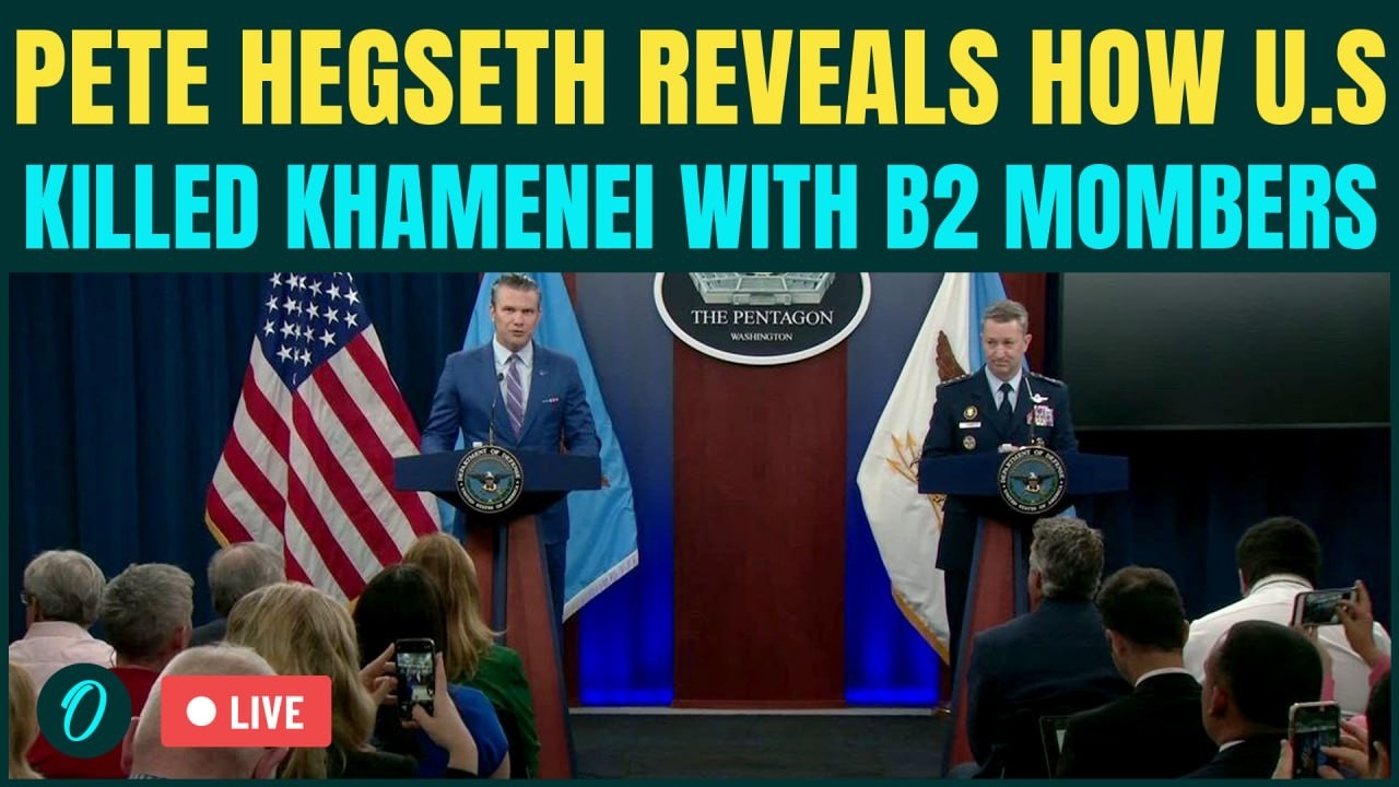 Pentagon LIVE On Khamenei's Assassination| US REVEALS How B2 Bombers Killed Iran's Supreme Leader