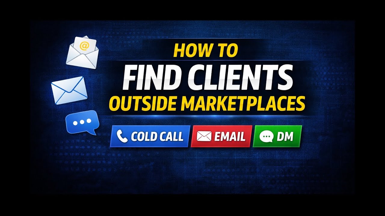 How to Find Clients Outside Marketplaces (Cold Call, Email & DM)