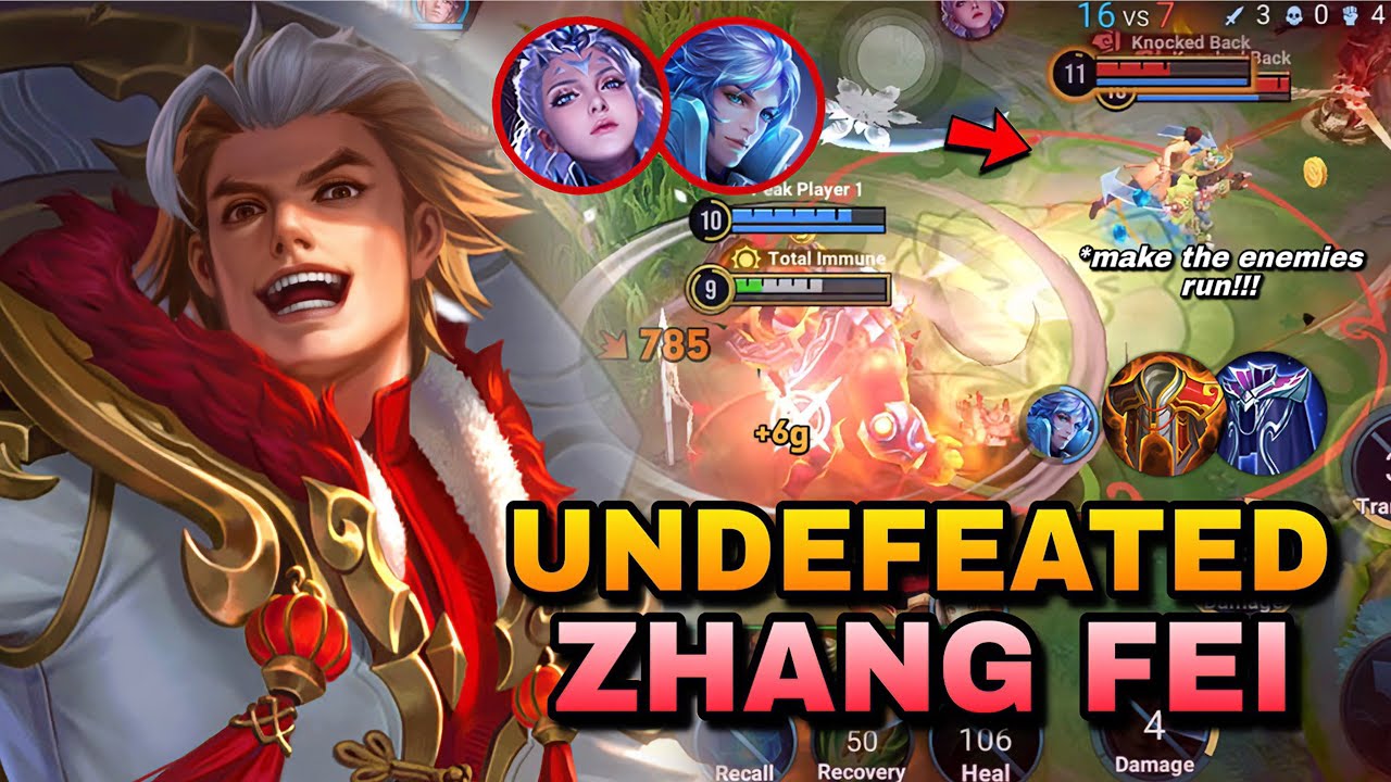 EPIC MOMENTS WITH ZHANG FEI😂 AGAINST META HEROES LUNA AND KONGMING IN SOLO RANK | HONOR OF KINGS