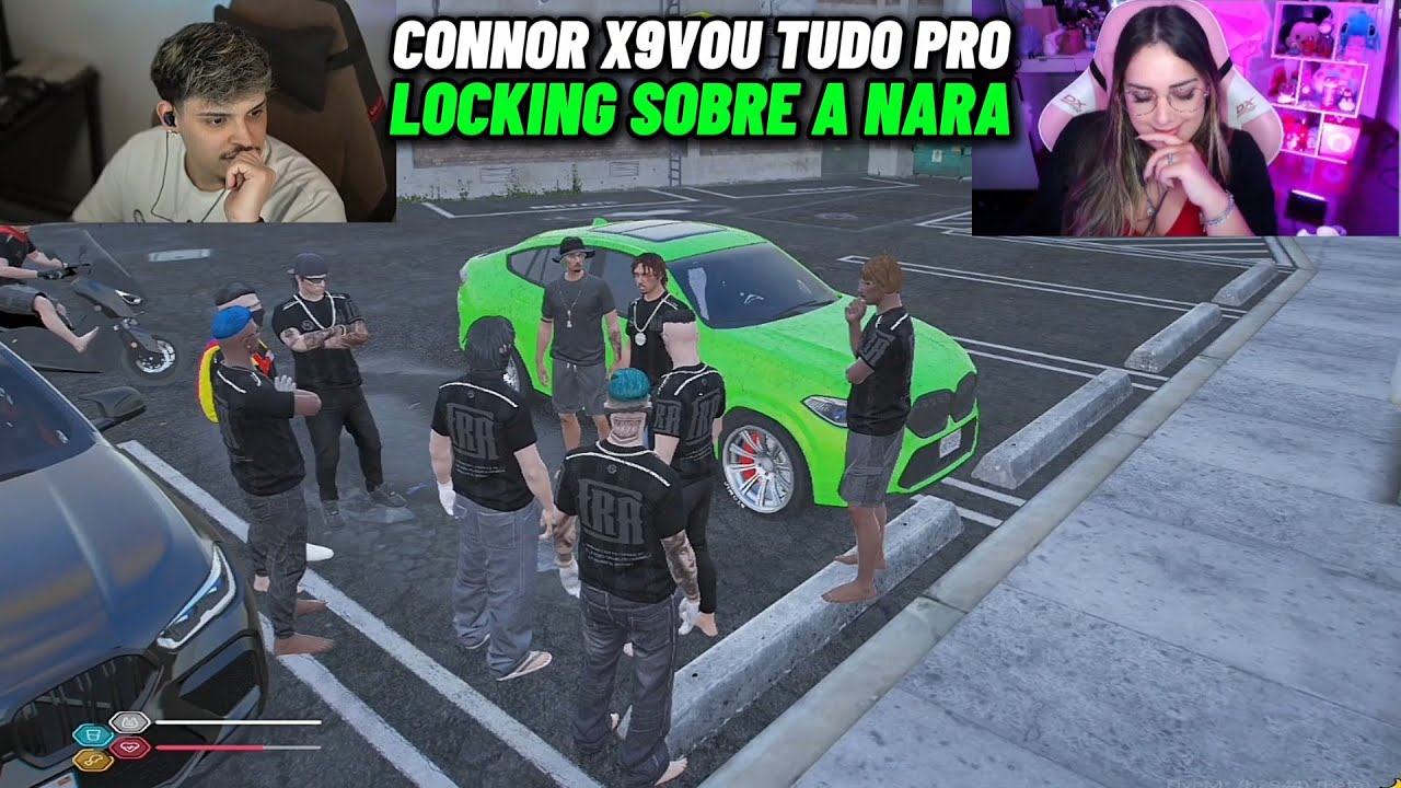 VISÃO DO LUANZ7 COM CONNOR MUDANDO DE ASSUNTO QUANDO NARA CHEGOU PERTO DA RODA DA FRANÇA KKKKK