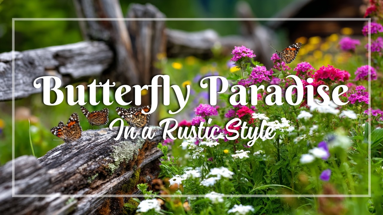 Rustic Butterfly Garden in a Small Front Yard 🦋 | Landscaping Ideas Full of Life & Color