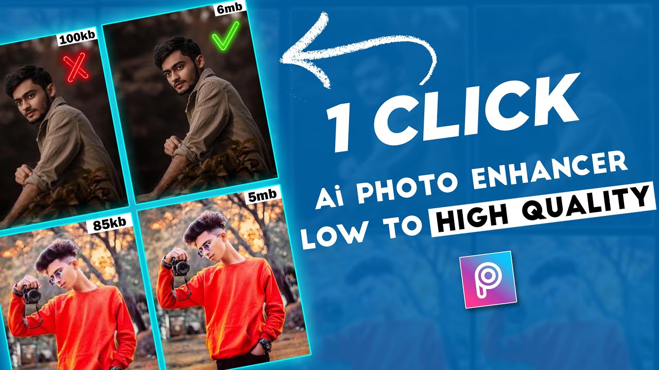Photo Enhance In android || how to increase image clarity in picsart || Increase Quality Of Photo