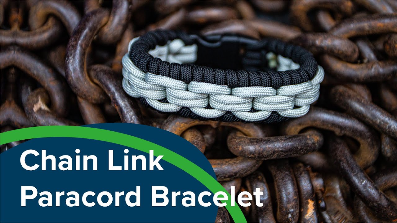 Chain Link Cuff Paracord Bracelet