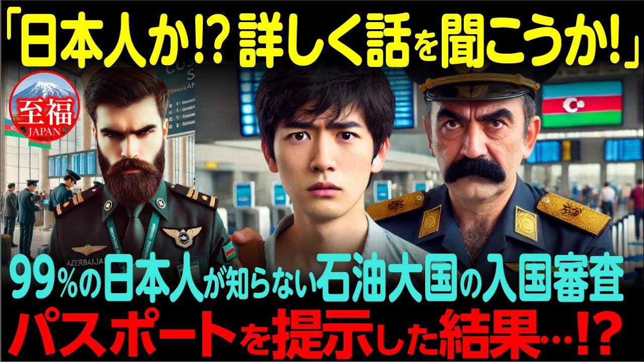 【海外の反応】「日本人⁉嘘だろ…！」石油大国アゼルバイジャンで日本のパスポートを見せた結果、空港が大パニック