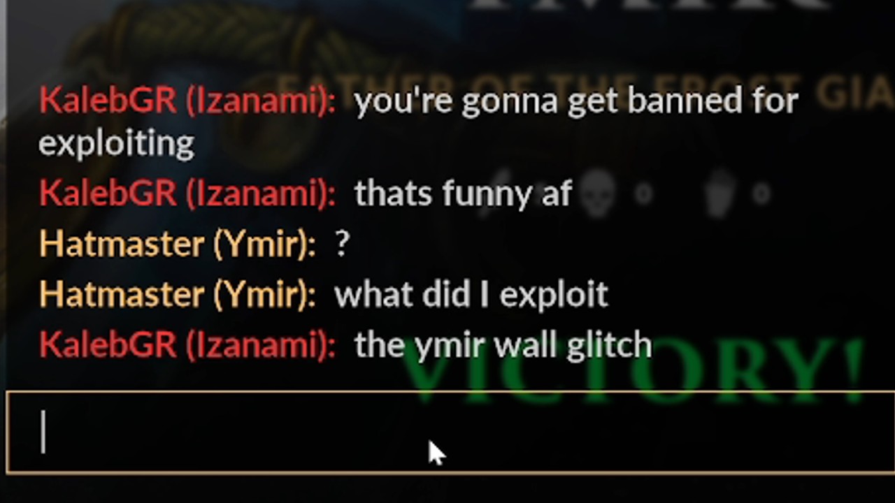 Hatmaster and The Ymir Wall Glitch