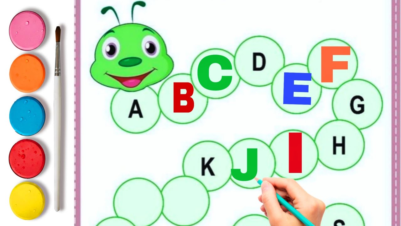 A to Z Fill in the Blanks Worksheet | Alphabet Writing Practice for Kids | ABC Learning