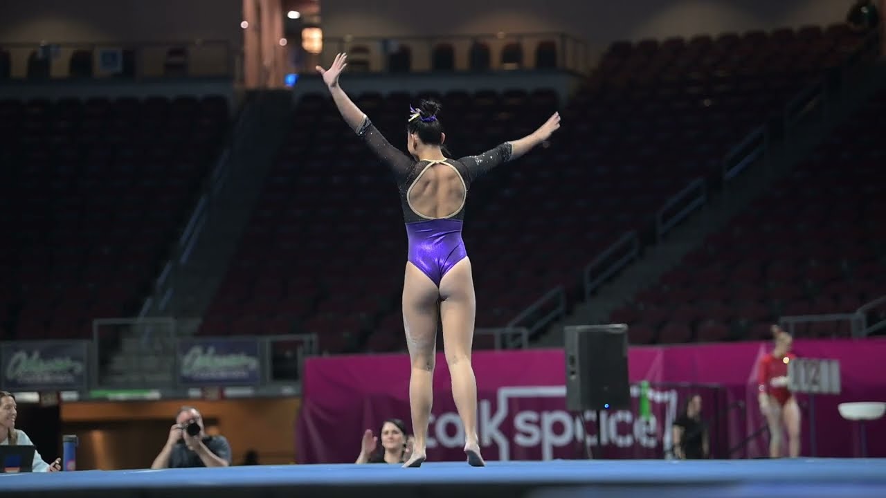 Kristin Lin (Washington) - Floor Exercise - 2024 Mean Girls Super 16 (Session 1)