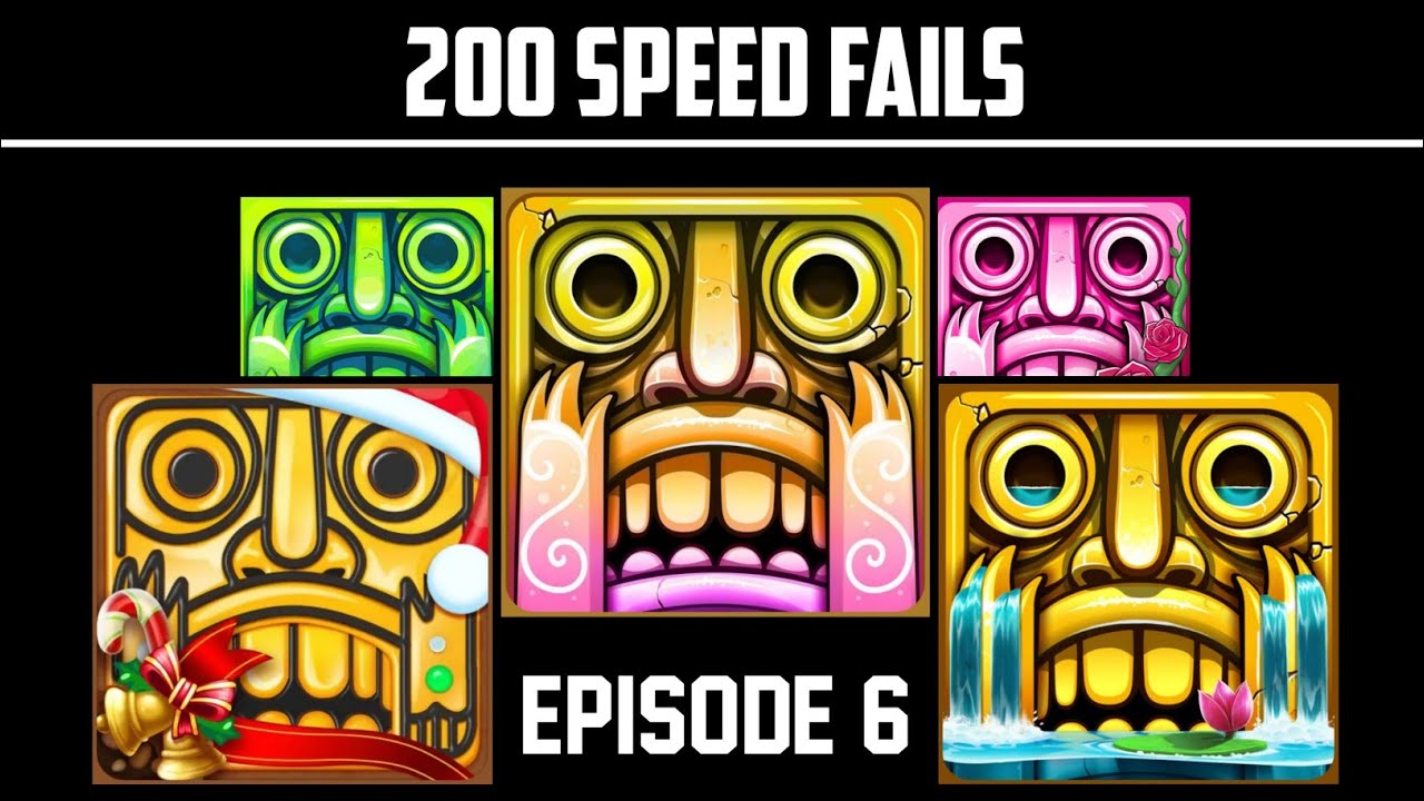 Temple Run 2 FUNNY FAILS 200 Speed EP6 | Holi Festival,Enchanted Palace,Winter Toyland,Wasteland Map