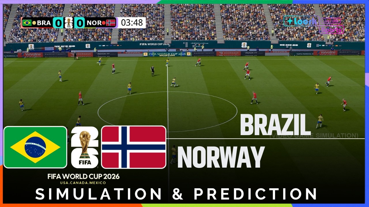 ⚽ Brazil vs Norway | 2026 FIFA World Cup | Realistic Simulation and Prediction (Gameplay)
