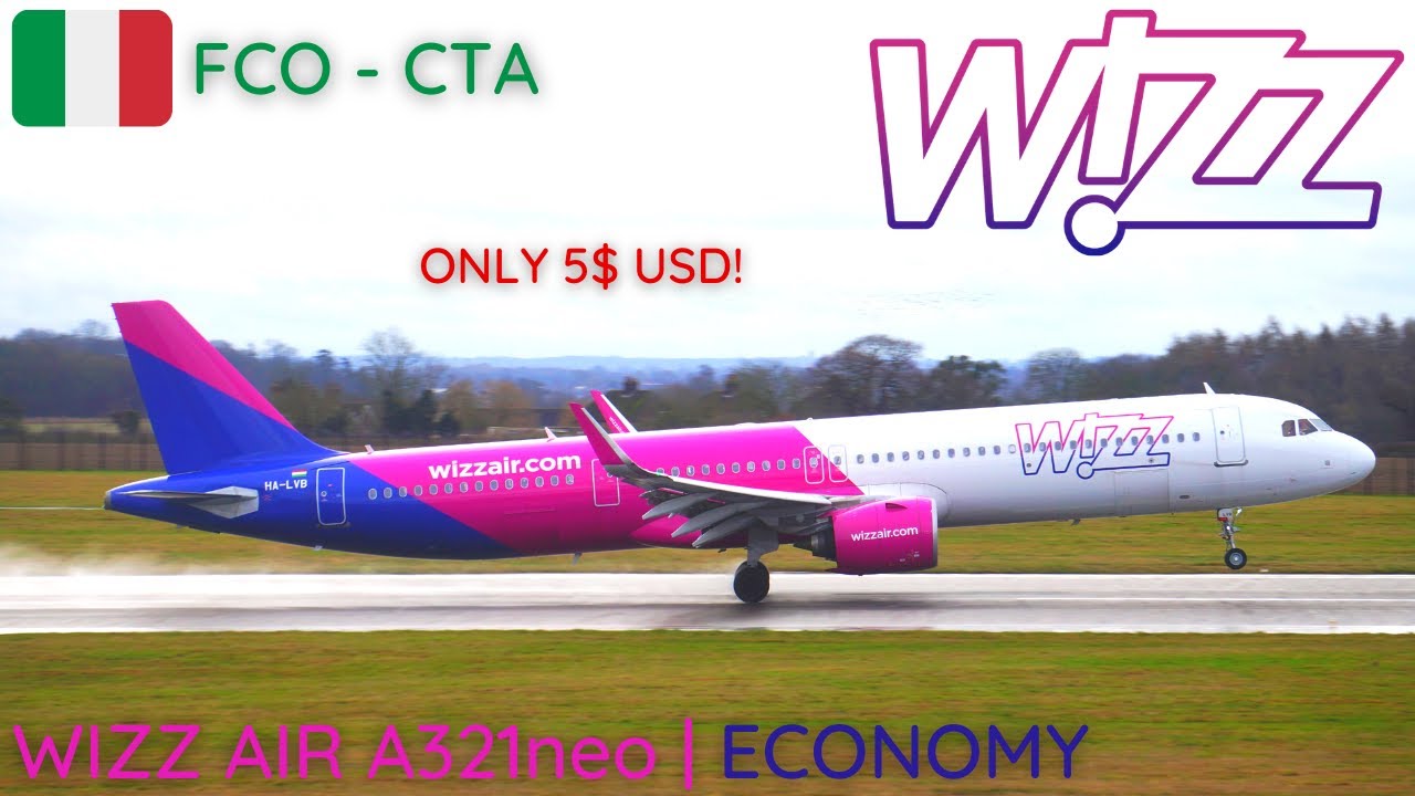 TRIP REPORT | Wizz Air A321neo | Rome (FCO) to Catania (CTA) | Economy
