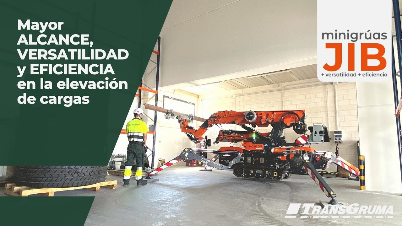 Nueva de l&iacute;nea de minigr&uacute;as con JIB | Servicio de alquiler con operador |Transgruma